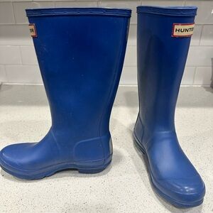 Hunter kids blue rainboots